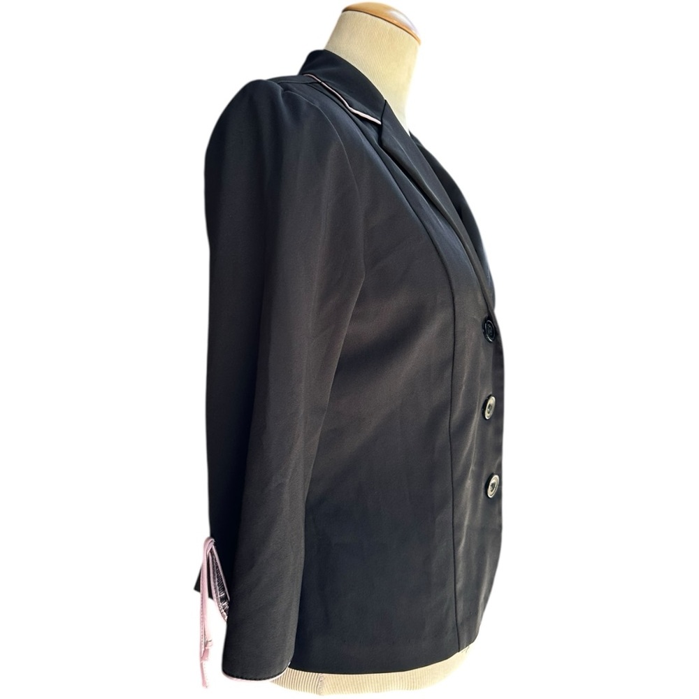 Alyn Paige Vintage Blazer Skirt Set Black 8/10 - Picture 3 of 6